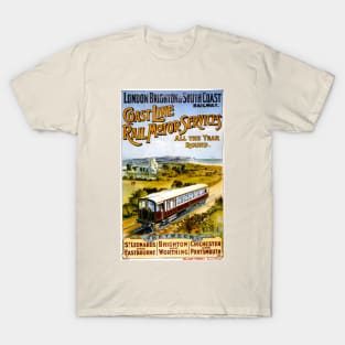 Vintage Travel :Poster - London Brighton South Coast T-Shirt